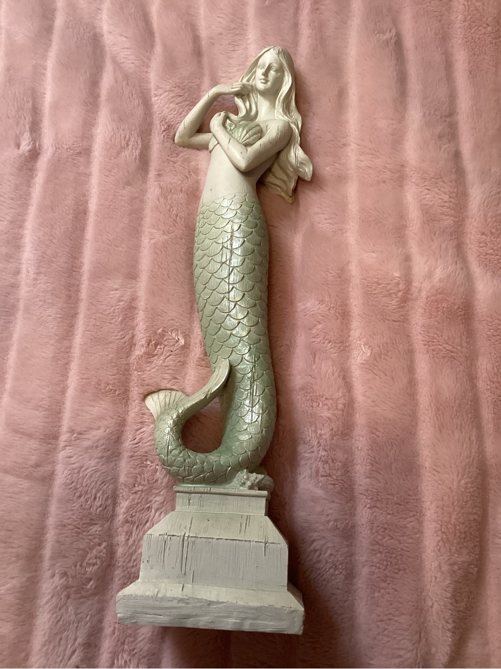 Mermaid Sculpture 18” perfect for lake or beach house